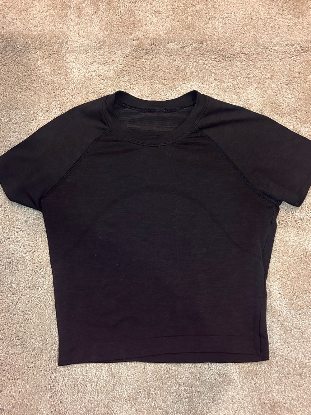 Lululemon Women’s Classic Black Short-Sleeve Top Sz. 2
